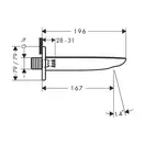 Вилив для ванни Hansgrohe PuraVida (15412000)