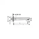 Излив на ванну Hansgrohe Novus (цвет - хром) (71320000) фото 2 Aquada.com.ua