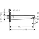 Вилив для ванни Hansgrohe Logis (71410000)