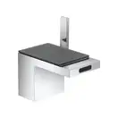 Смеситель для биде Axor MyEdition (цвет - хром/кожа серая) (47212000+47918000) фото 1 Aquada.com.ua