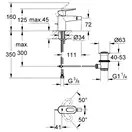 Змішувач для біде Grohe BauLoop (23338000)
