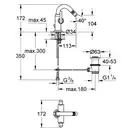 Grohe Atrio Смеситель для биде на одно отверстие, M-Size (24026000) фото 2 Aquada.com.ua