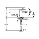 GROHE Смеситель для биде Essence New (цвет - хром) (32934001) фото 2 Aquada.com.ua