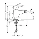 HANSGROHE Смеситель для биде, однорычажный Metropol E (14270000) фото 2 Aquada.com.ua