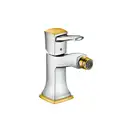 Смеситель для биде Hansgrohe Metropol Classic (цвет - хром/золото), с донным клапаном (31320090) фото 1 Aquada.com.ua