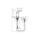 Набор для биде с вертикальной струей Hansgrohe Novus (цвет - хром) (71145000) фото 2 Aquada.com.ua
