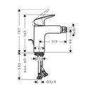 Hansgrohe Смеситель для биде, однорычажный Logis (71200000) фото 4 Aquada.com.ua