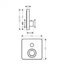 Axor Shower Select Термостат для душа на 1 режим, хром (36705000)