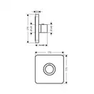 Термостат ShowerSelect Highflow для скрытого монтажа Axor Urquiola (36711000) фото 2 Aquada.com.ua