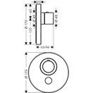 Axor ShowerSelect S Highflow Термостат скрытого монтажа, хром (36726000)