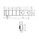 Axor Edge Термостат для душа 3 функции, алмаз. огранка, хром (46711000)