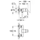Grohe BauLoop Смеситель для душа, хром (23340000)