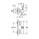 Grohe Eurocube Joy Змішувач для душа, хром (23665000)