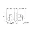 Grohe Eurocube Смеситель скрытого монтажа, хром (24061000)