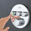 GROHE Термостат для душа/ванны с 3 кнопками, накладная панель SmartControl (29121000) фото 17 Aquada.com.ua