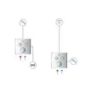 Grohe Grohtherm SmartControl Термостат на 2 потребителя, хром (29124000)