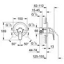 Grohe Euroeco New Смеситель для душа, хром (32742000)