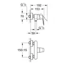Grohe Eurosmart Cosmopolitan Смеситель для душа, хром (32837000)