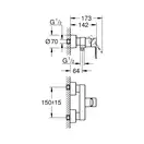 Grohe Lineare New Смеситель для душа, хром (33865001)