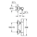 Термостат для душу Grohe Grohtherm тисяча Cosmopolitan М (34065002)