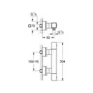 GROHE  Термостат для душа Grohtherm Cube (34488000) фото 2 Aquada.com.ua