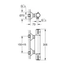 Grohe Grohtherm 800 Термостат для душа, хром (34558000)