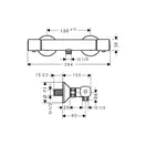 GROHE Hansgrohe Термостат для душа с подключением шланга Ecostat Universal (13122000) фото 2 Aquada.com.ua