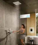 Термостат, скрытого монтажа, на 2 потребителя Hansgrohe RainSelect (цвет - хром) (15355000) фото 2 Aquada.com.ua