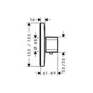 Термостат для душа Hansgrohe Ecostat E Highflow (цвет - хром) (15706000) фото 2 Aquada.com.ua