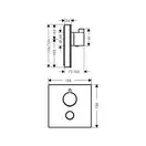 Термостат для душа Hansgrohe ShowerSelect (цвет - хром/белый) (15735400) фото 3 Aquada.com.ua