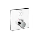 HANSGROHE Термостат для одного потребителя, стеклянный, СМ, белый/хром ShowerSelect (15737400) фото 1 Aquada.com.ua