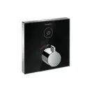 HANSGROHE ShowerSelect Термостат  для одного потребителя, стеклянный, СМ, черный/хром (15737600) фото 1 Aquada.com.ua