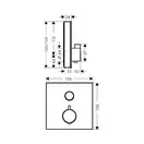 Hansgrohe ShowerSelect Glass Термостат для душа, хром (15737600)