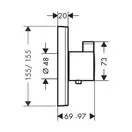 Термостат Hansgrohe ShowerSelect Highflow (15760000)