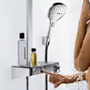 Душевой набор Hansgrohe ShowerTablet Select/Raindance E120 3jet, хром/белый (27027400) фото 2 Aquada.com.ua