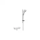 Душевой гарнитур с термостатом Hansgrohe Raindance Select (белый/хром) (27036400) фото 1 Aquada.com.ua
