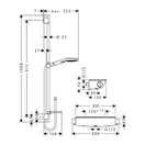 Душевой набор Hansgrohe Ecostat Select/Raindance E120 3jet, хром (27039000) фото 5 Aquada.com.ua