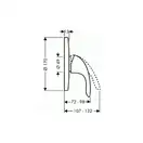 Смеситель для душа Hansgrohe Focus E (цвет - хром) (31761000) фото 2 Aquada.com.ua