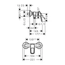HANSGROHE Смеситель для душа однорычажный, хром Logis Loop (71247000) фото 2 Aquada.com.ua