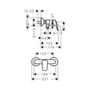 Hansgrohe Смеситель для душа, однорычажный Logis (71600000) фото 4 Aquada.com.ua