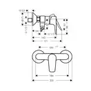 Hansgrohe Talis E Смеситель для душа, хром (71760000)