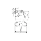 Смеситель для душа Hansgrohe Novus (цвет - хром) (71926000) фото 2 Aquada.com.ua