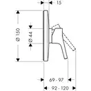Hansgrohe Talis S Смеситель для душа, хром (72605000)