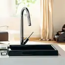 Смеситель для кухни выдвижной излив Axor Starck (10821000) фото 3 Aquada.com.ua
