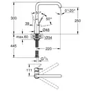 Змішувач для кухні Grohe Essence, графіт матовий (30269AL0)