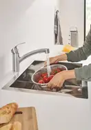 Смеситель для кухни Grohe Eurosmart (цвет - суперсталь) (30305DC0) фото 10 Aquada.com.ua