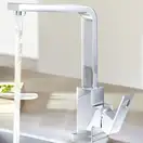 Смеситель для кухни, с поворотным изливом Eurocube Grohe (цвет - хром) (31255000) фото 8 Aquada.com.ua
