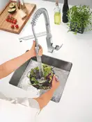 Grohe Eurocube Змішувач для кухні, SuperSteel (31395DC0)