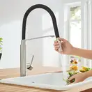 Змішувач для кухні з гнучким виливом Grohe Concetto new (31491000)