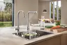 Змішувач для кухні з висувним виливом Grohe Zedra SmartControl (31593002)